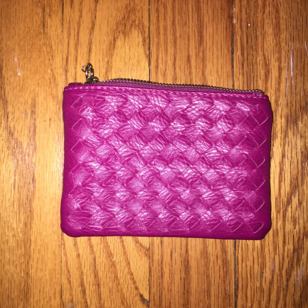 Hot pink wallet